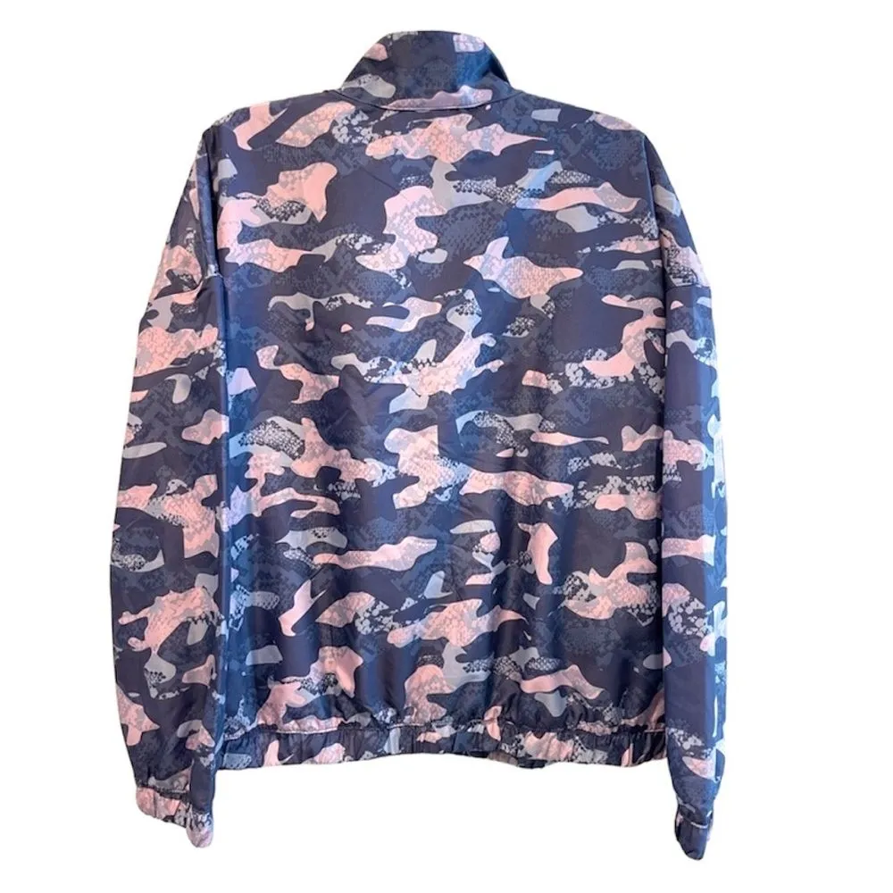Reebok Camo 1/4 Zip Pullover Athletic Jacket Windbreaker Purple Size‎ Medium - Image 9