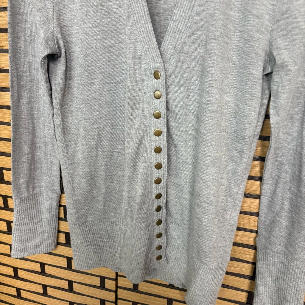 Oddy Gray‎ Snap Front Cardigan Size Small Gray - Image 3