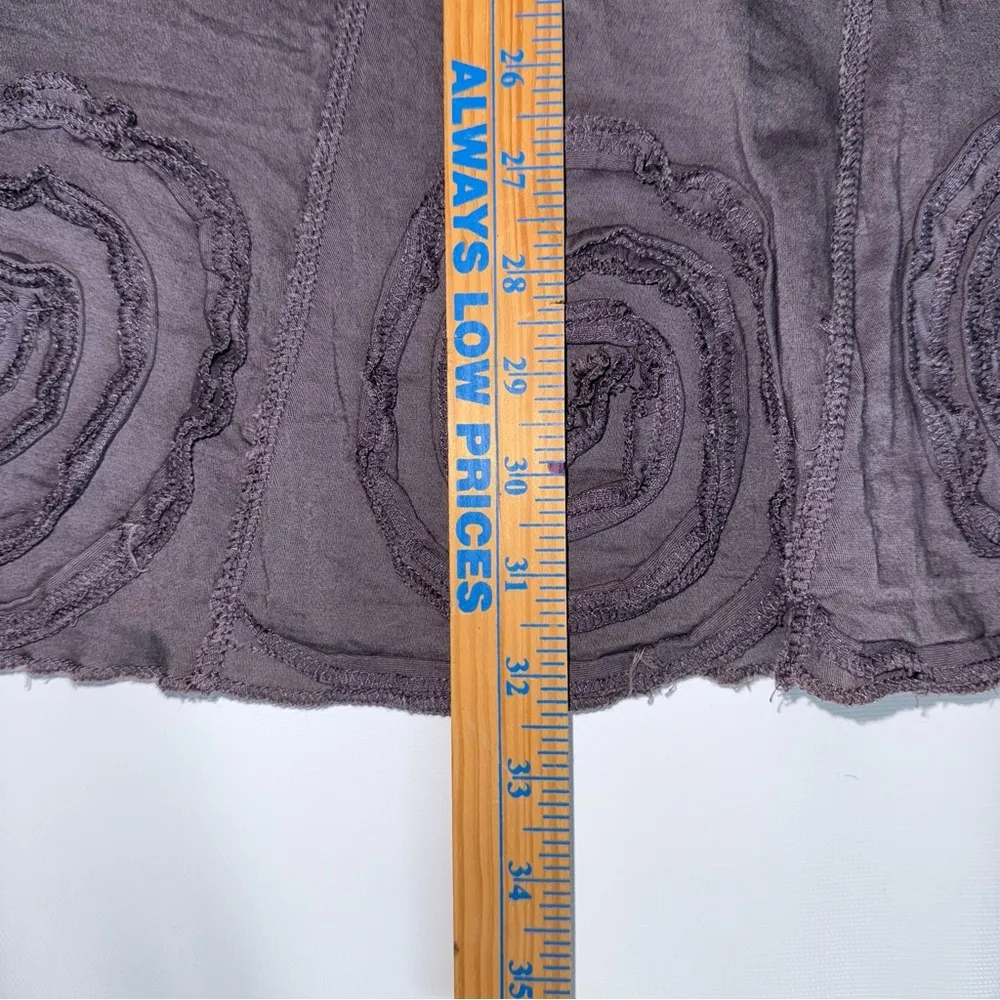 Solitaire Purple Midi A-Line Skirt for Casual Wear size small boho vintage vibes - Image 10