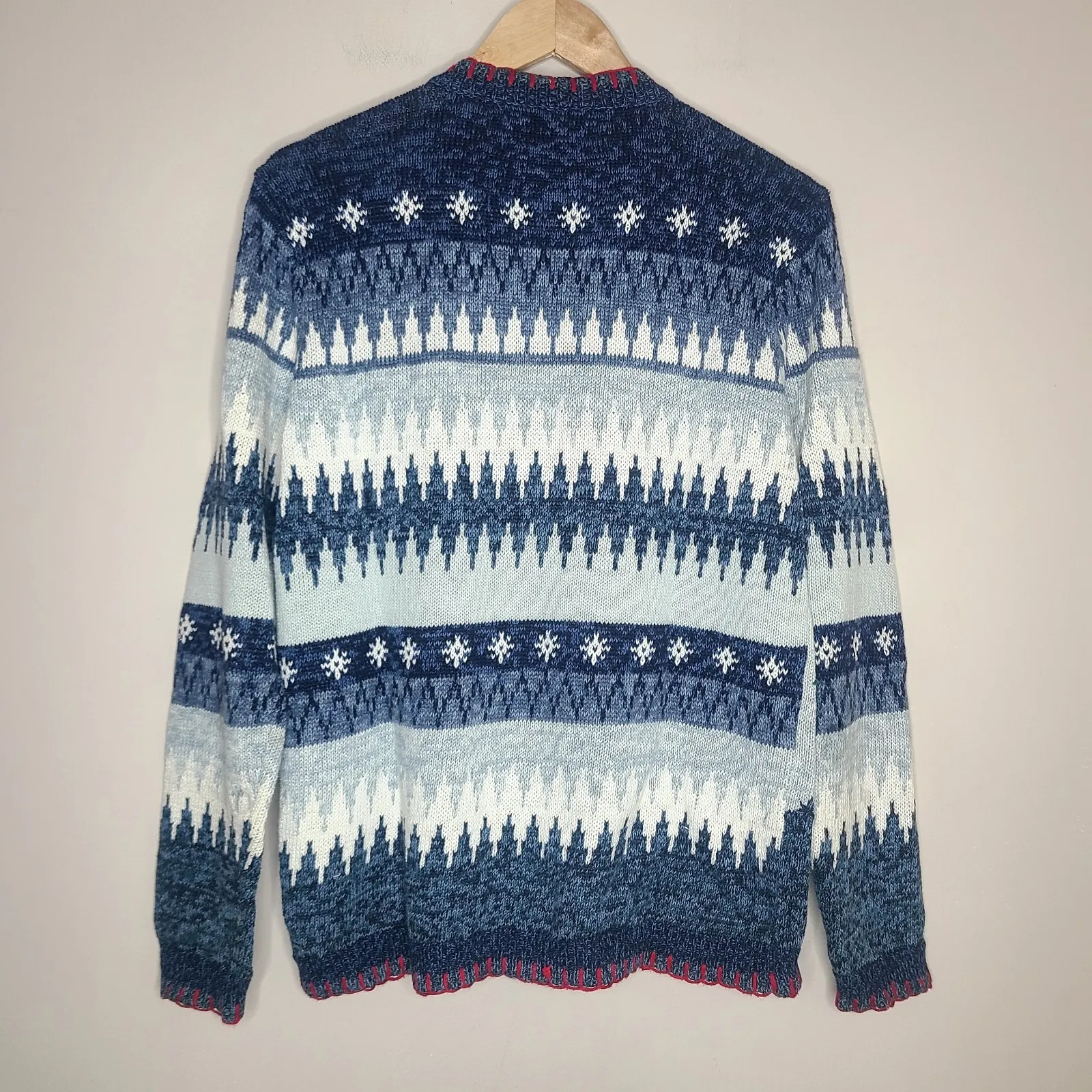 VTG Tiara International Cardigan Women's S Let It Snow Ugly Christmas Sweater - Image 5