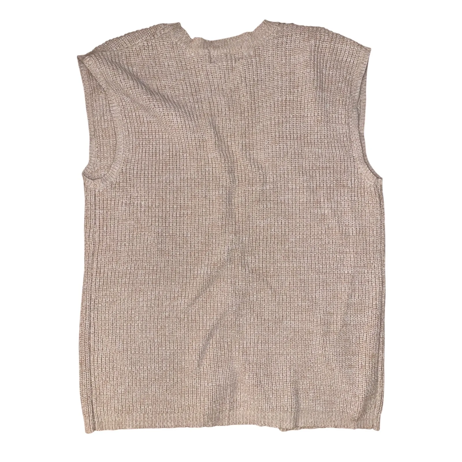 Vintage BFA CLASSICS 100% cotton beige sweater vest size large Tan - Image 3