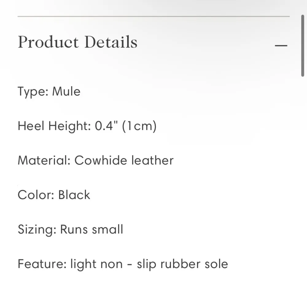 New Liberte Leather black the Modern Mule. Size 8 - Image 5