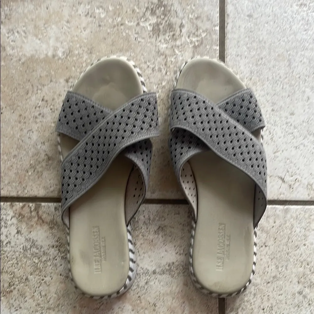 Ilse Jacobsen Tulip Slide Sandal Grey Gray Size 5 - Image 2