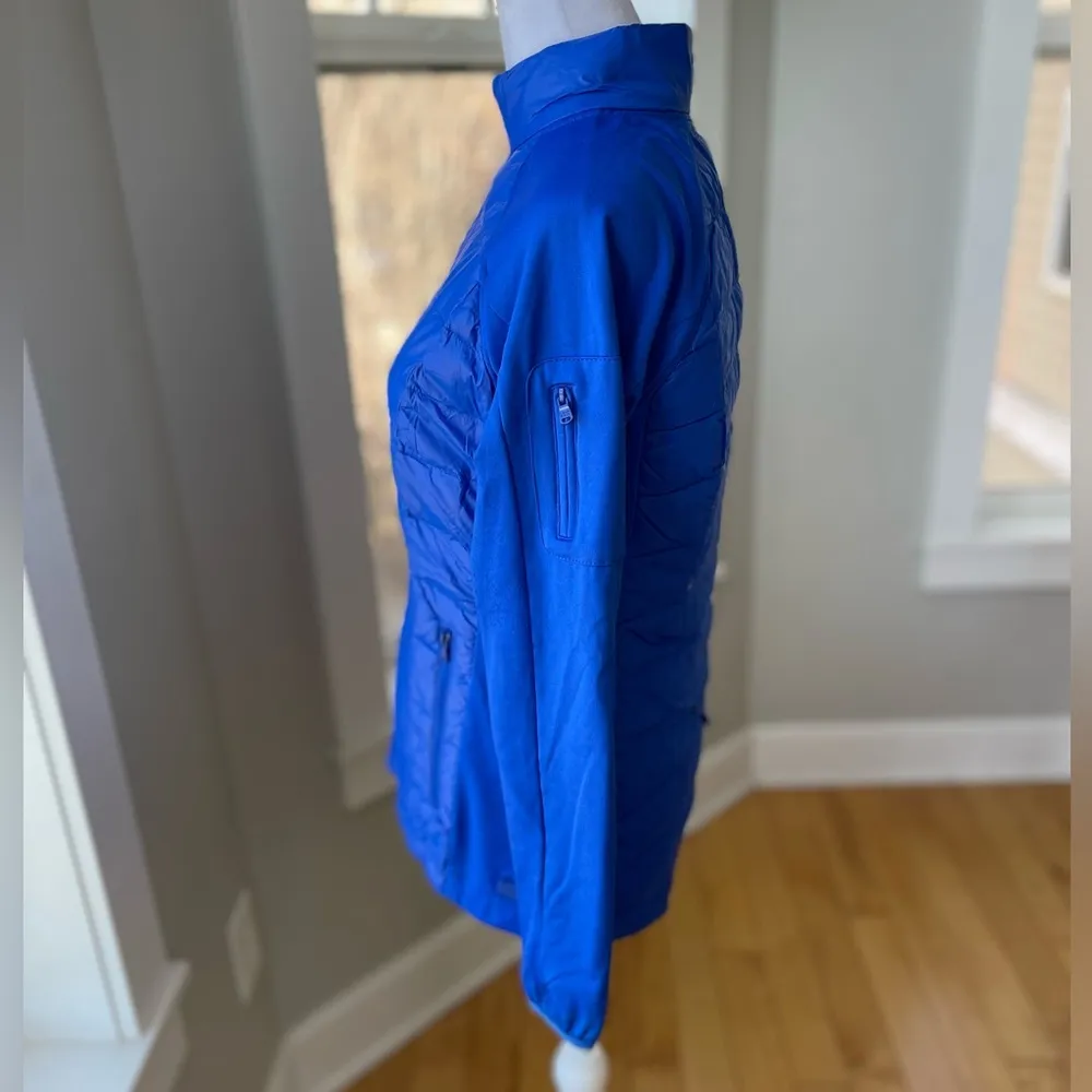 Calvin Klein Performance Cobalt Blue Activewear Asymmetrical Full Zip Jacket S - Image 2