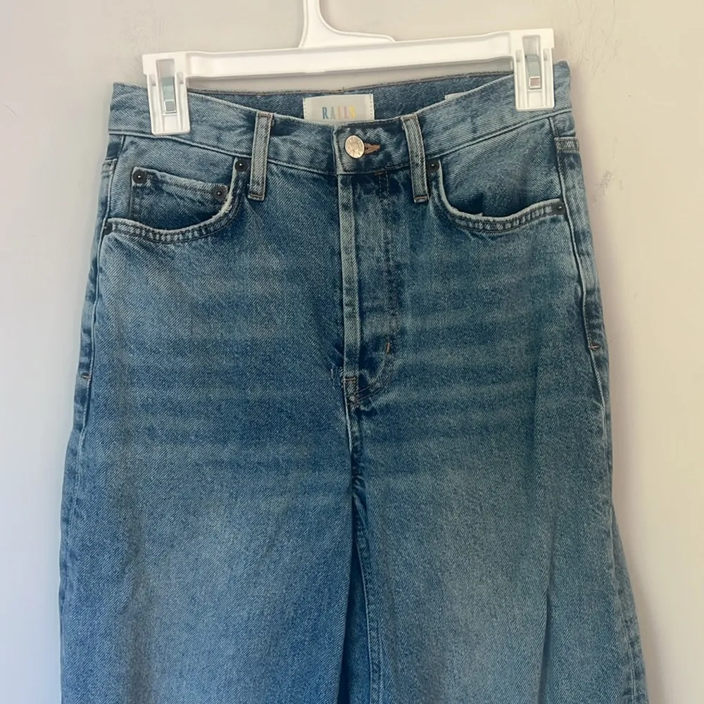 Rails Womens The Getty High Rise Wide Leg Denim Jeans Sz 25 - Image 2