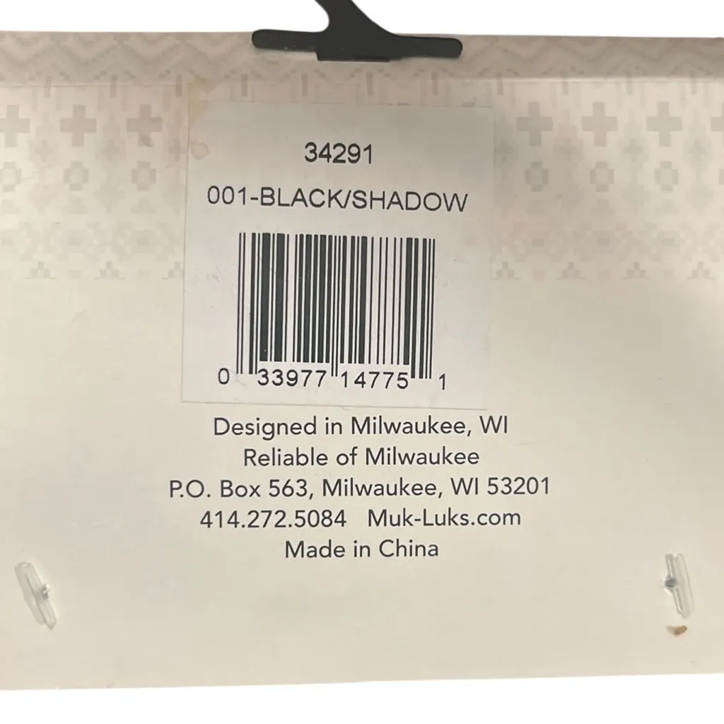 NWT Muk Luks Black Gray Cable Knit Boot Toppers Boot Cuffs Size undefined - Image 4