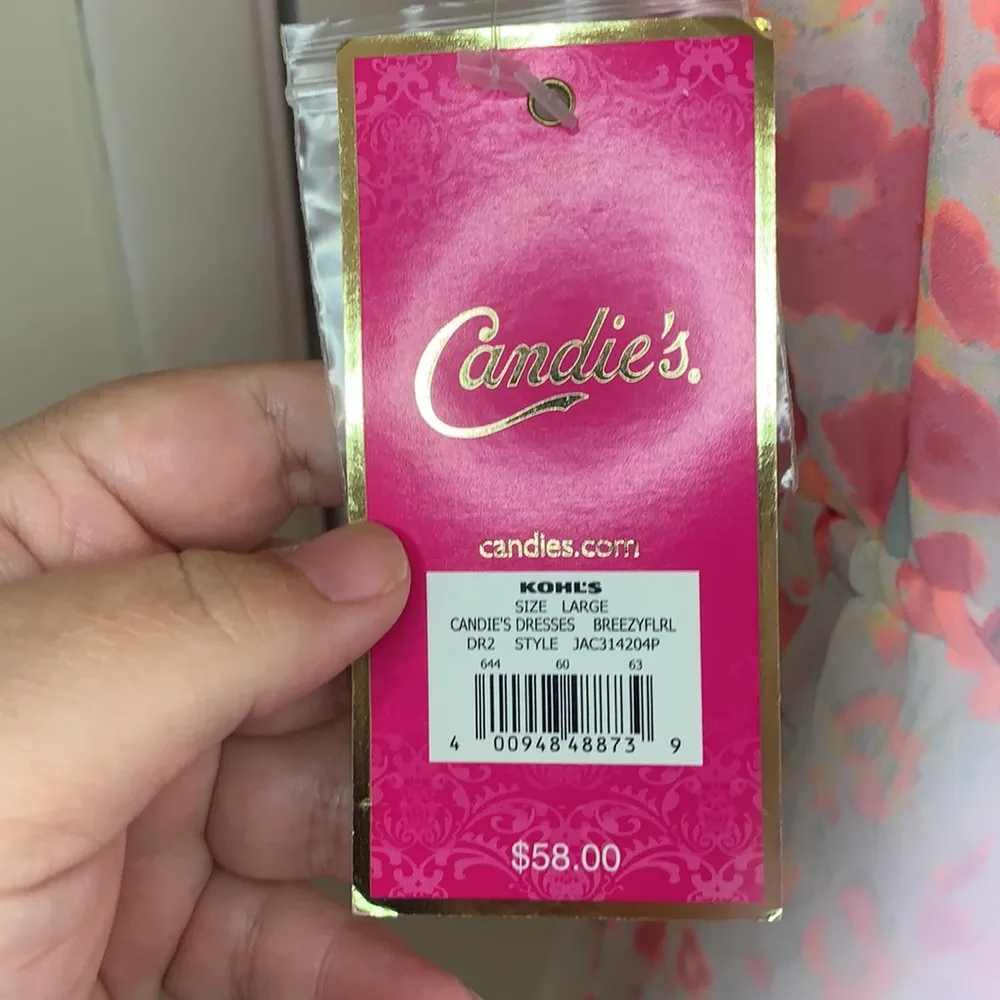 Candies spring mini dress size  L in floral new - Image 11