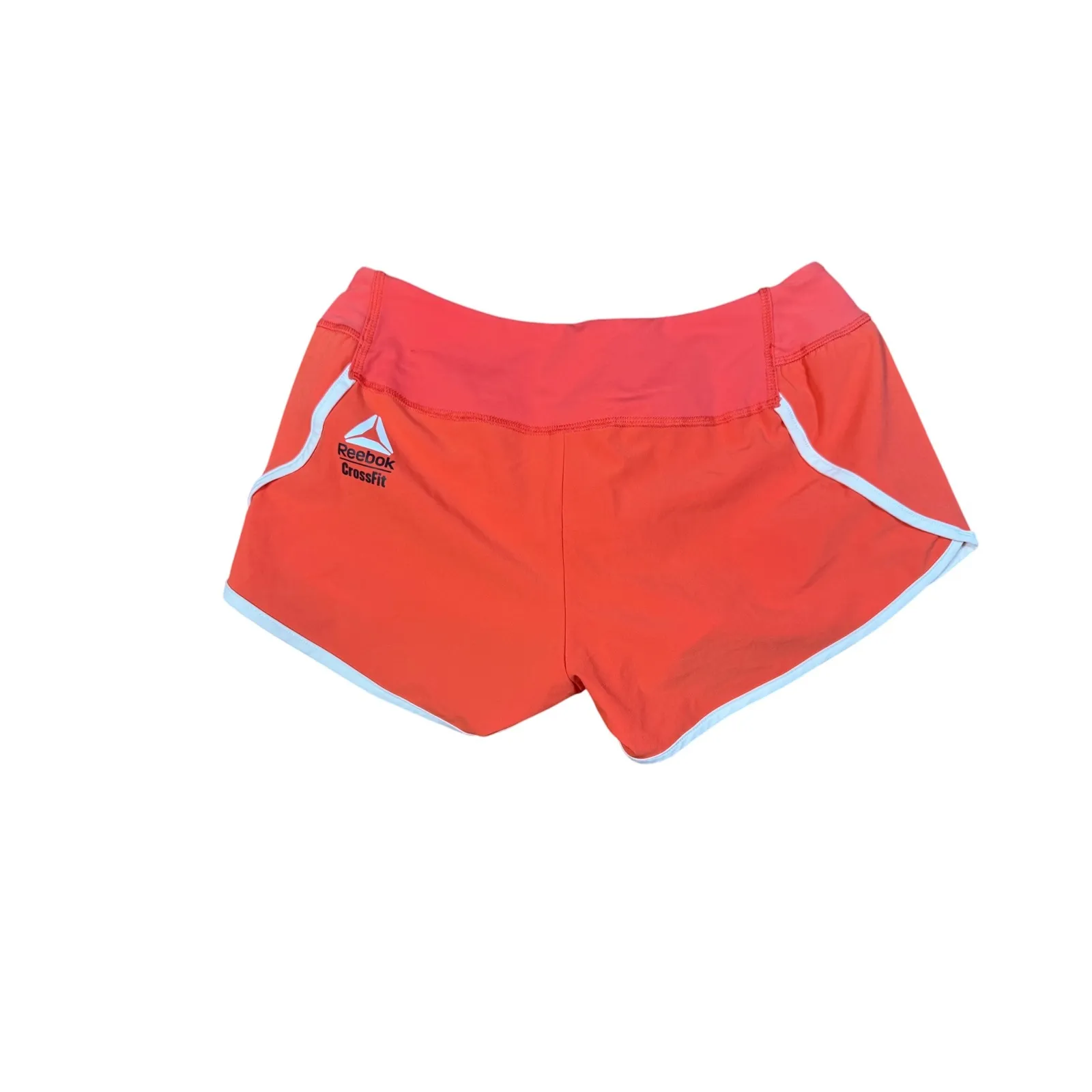 Reebok Crossfit Womens Orange White Trim Running Shorts - Small‎ - Image 4