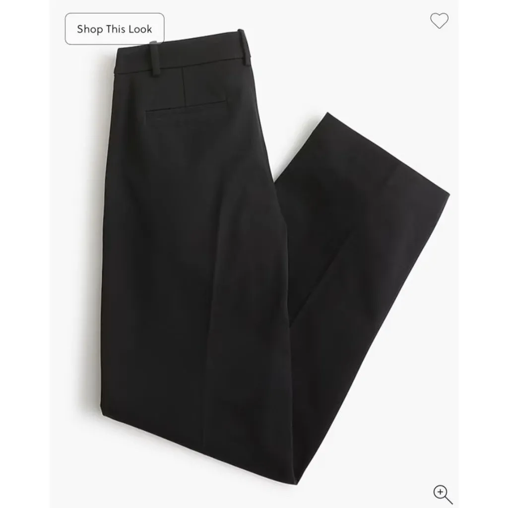 J.CREW Factory $138 Remy High Rise Wide Leg Full Length Pants Black Size 16 - Image 4