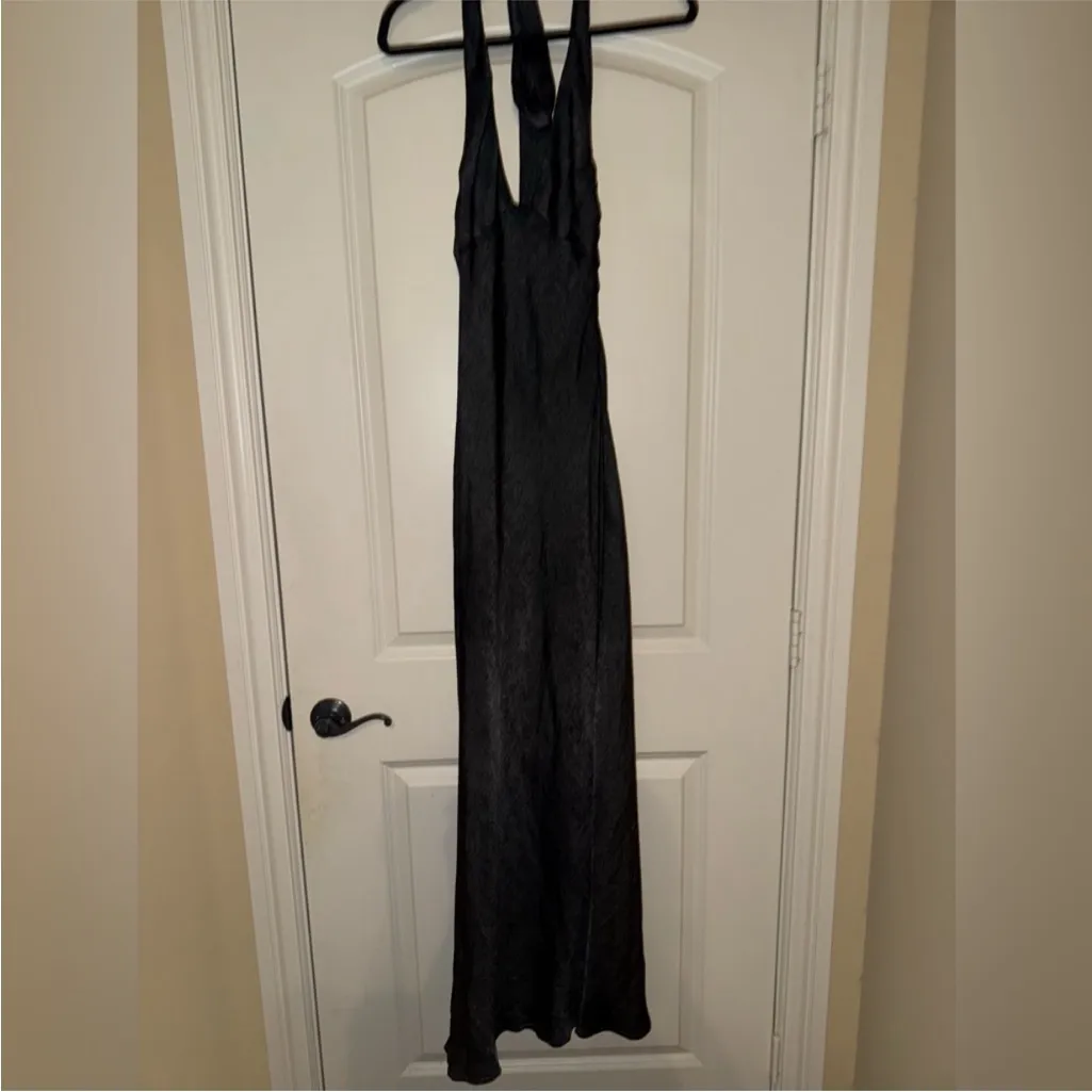 Free People Ella Dress size 2 dark Gray silver‎ Halter Dress - Image 7