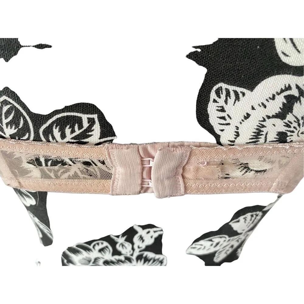 Floral Balconette 36B Push Up Bra Floral Sexy Date Coquette Pink Size undefined - Image 9