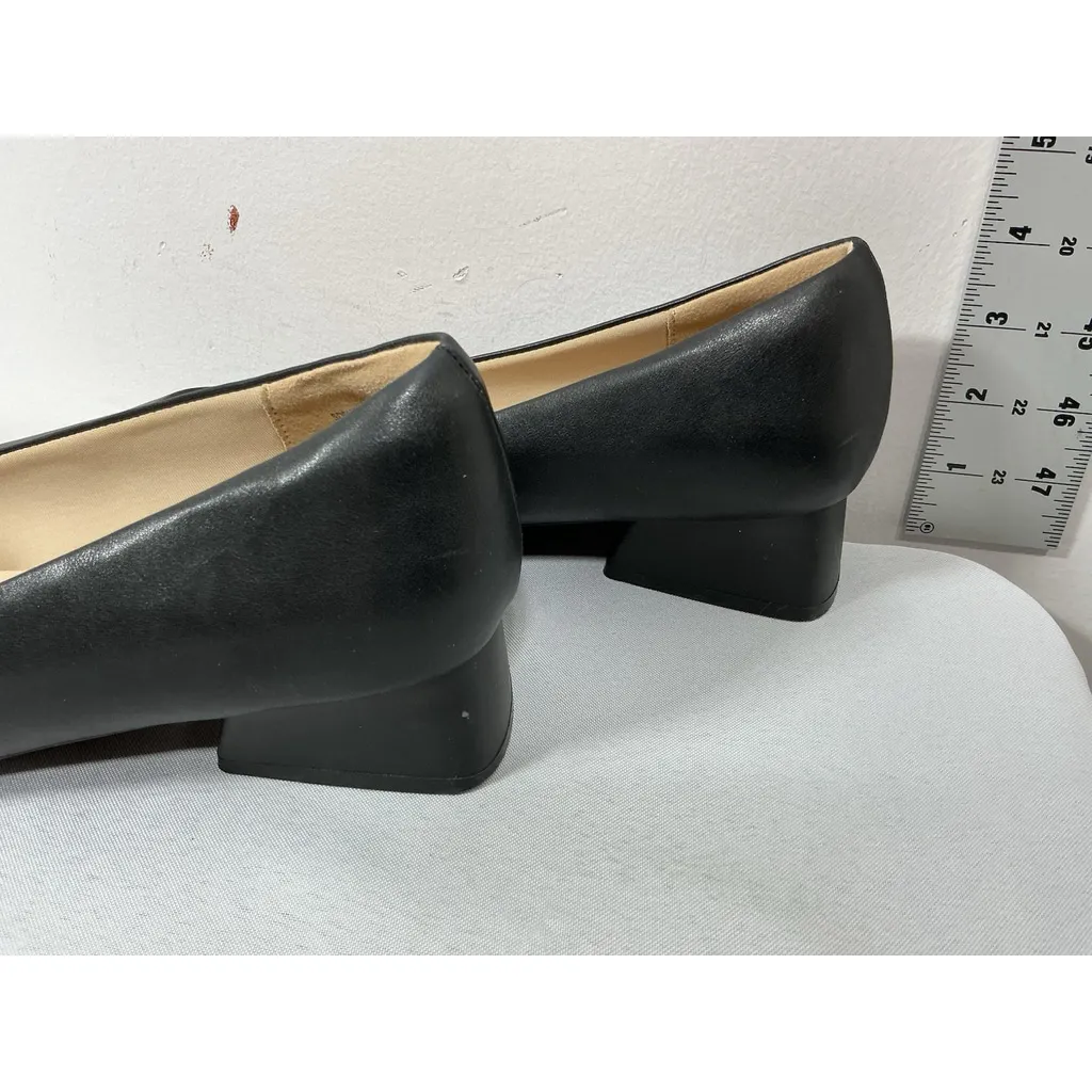 Womans New Dream Pairs Slip On Pumps Black Us 11 Eu 43 Block Heel Pointed Toe - Image 4