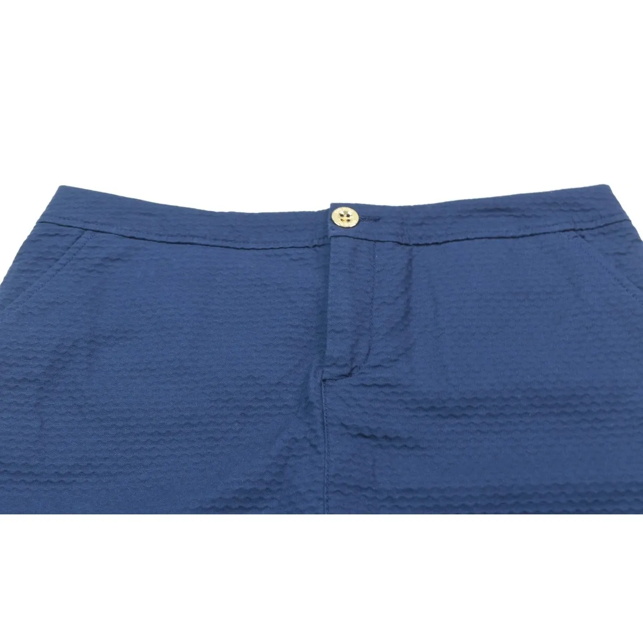 Lilly Pulitzer Navy‎ Blue Colette Seersucker Skort Scalloped Hem Womens size 4 - Image 6