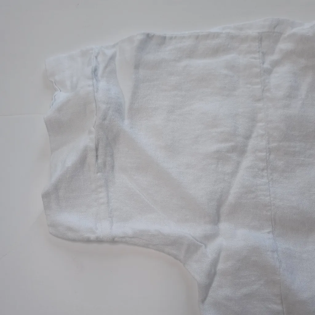 Francesca Bettini Linen Top Size Large White - Image 6