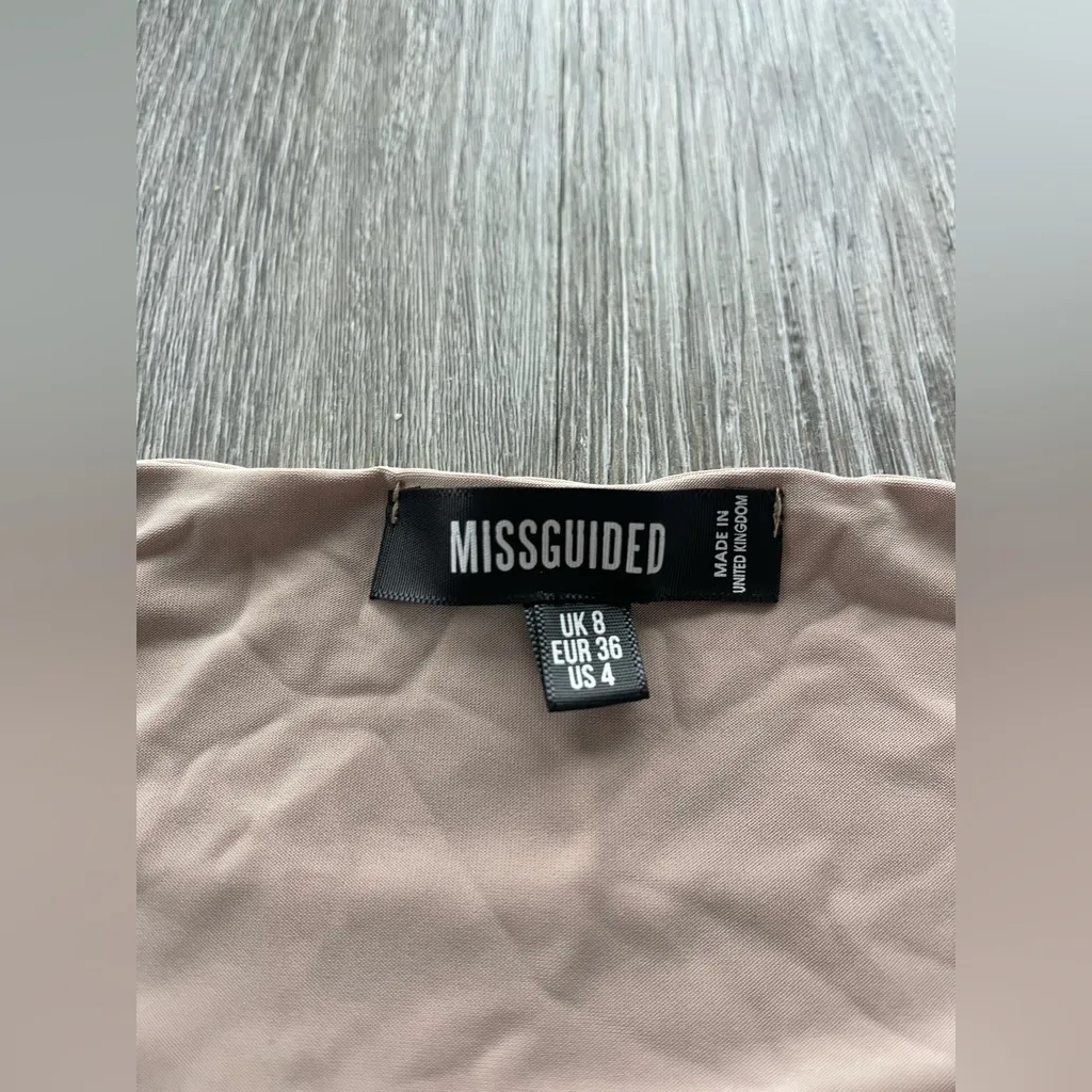 NWOT MISSGUIDED NUDE SLEEVELESS THONG BODYSUIT US4 - Image 6