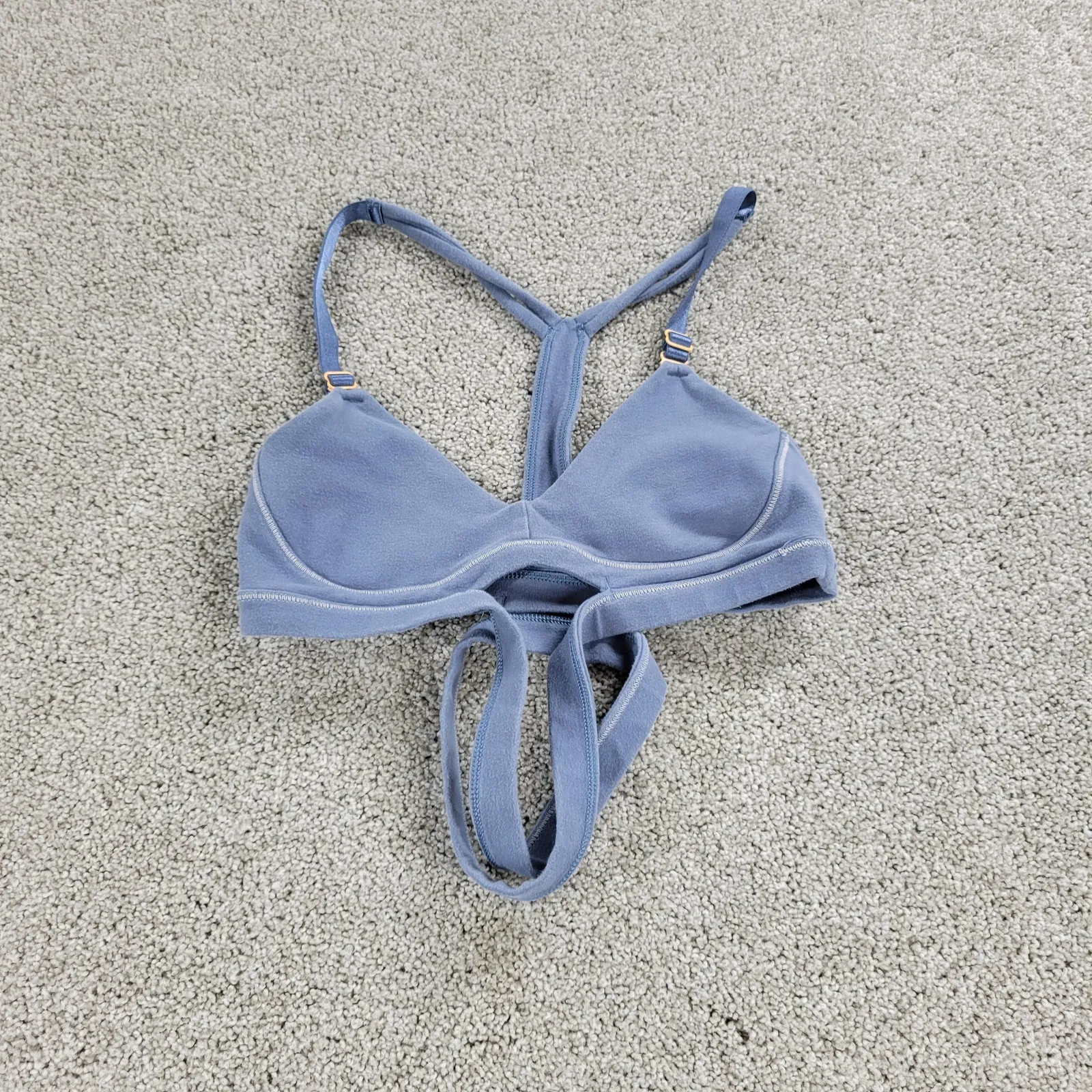 Lululemon‎ Womens Rue Boheme Bra XS Blue Racer Back Wanderlust Limited Edition - Image 12