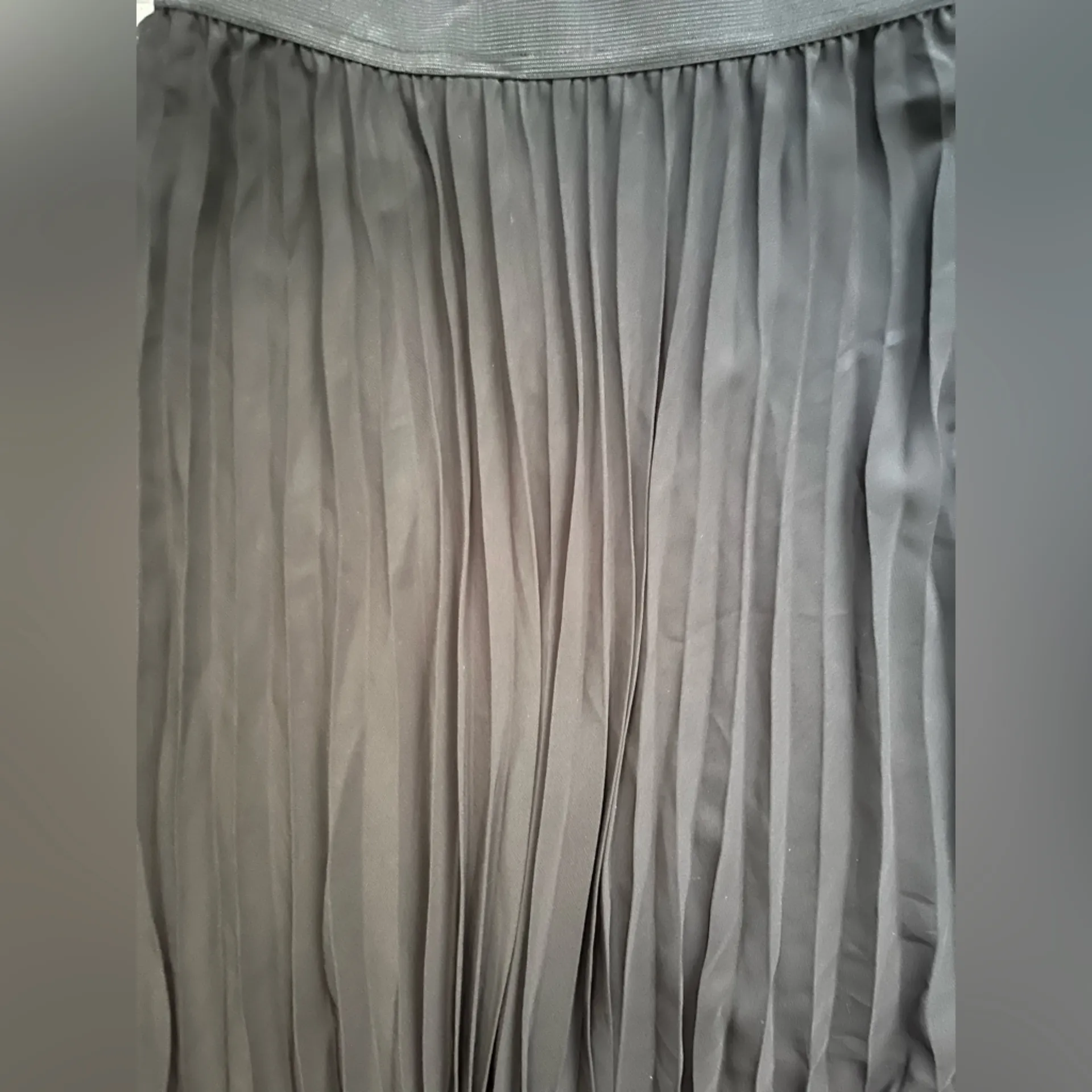 NEW WD.NY Black Pleated Party Holiday Whimsygoth Maxi Skirt S Classic Preppy - Image 2