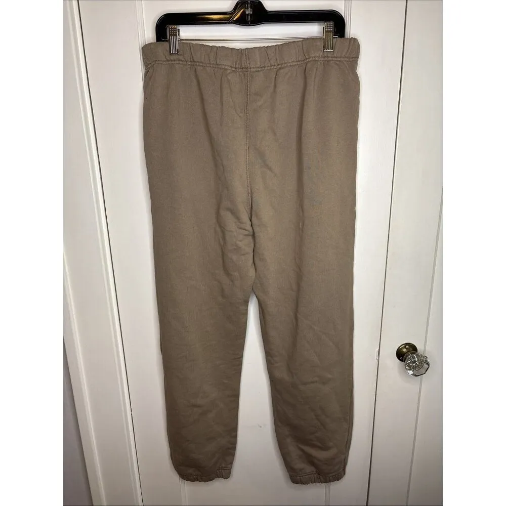 Mate the Label Organic Fleece Relaxed Pocket Sweatpant Mushroom Large $128 - Image 9