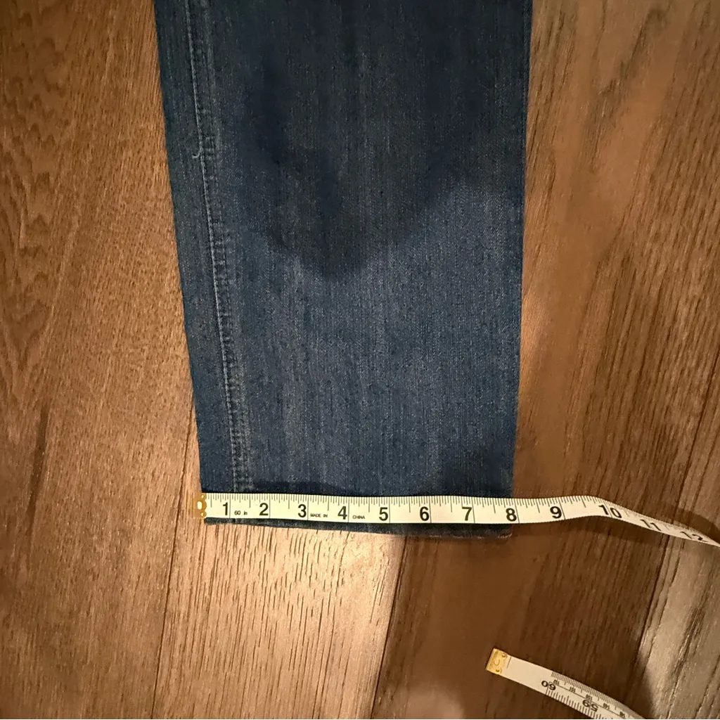 jeans dark denim embellished pockets size 12 Gloria Vanderbilt “Lina” - Image 11