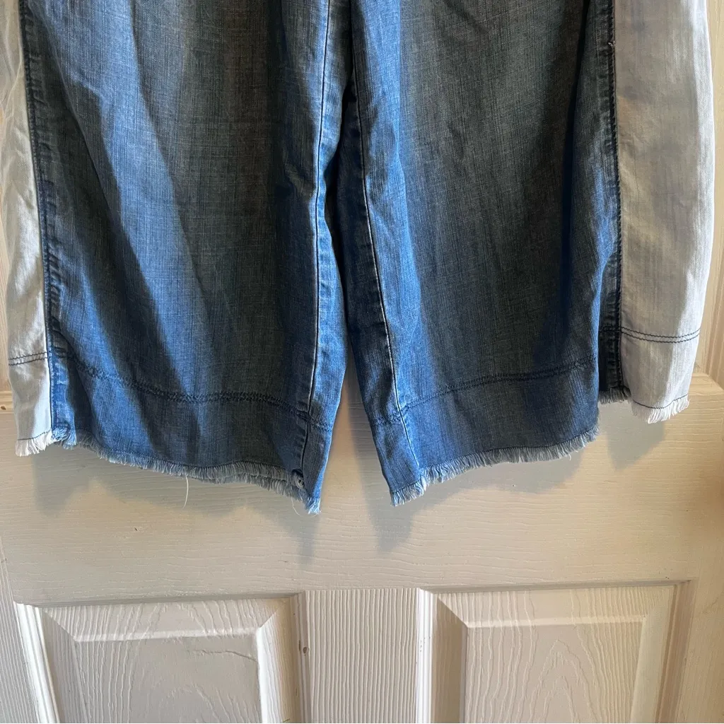 Cloth & Stone Light Blue Denim Pants XS Cotton Flowy Boho Wide Leg - Image 6