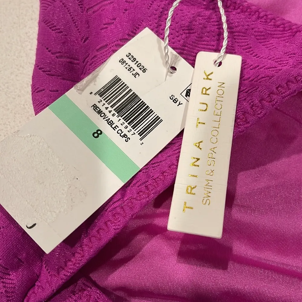 NWT Trina Turk TULUM PLUNGE MAILLOT Swimsuit 8 - Image 9