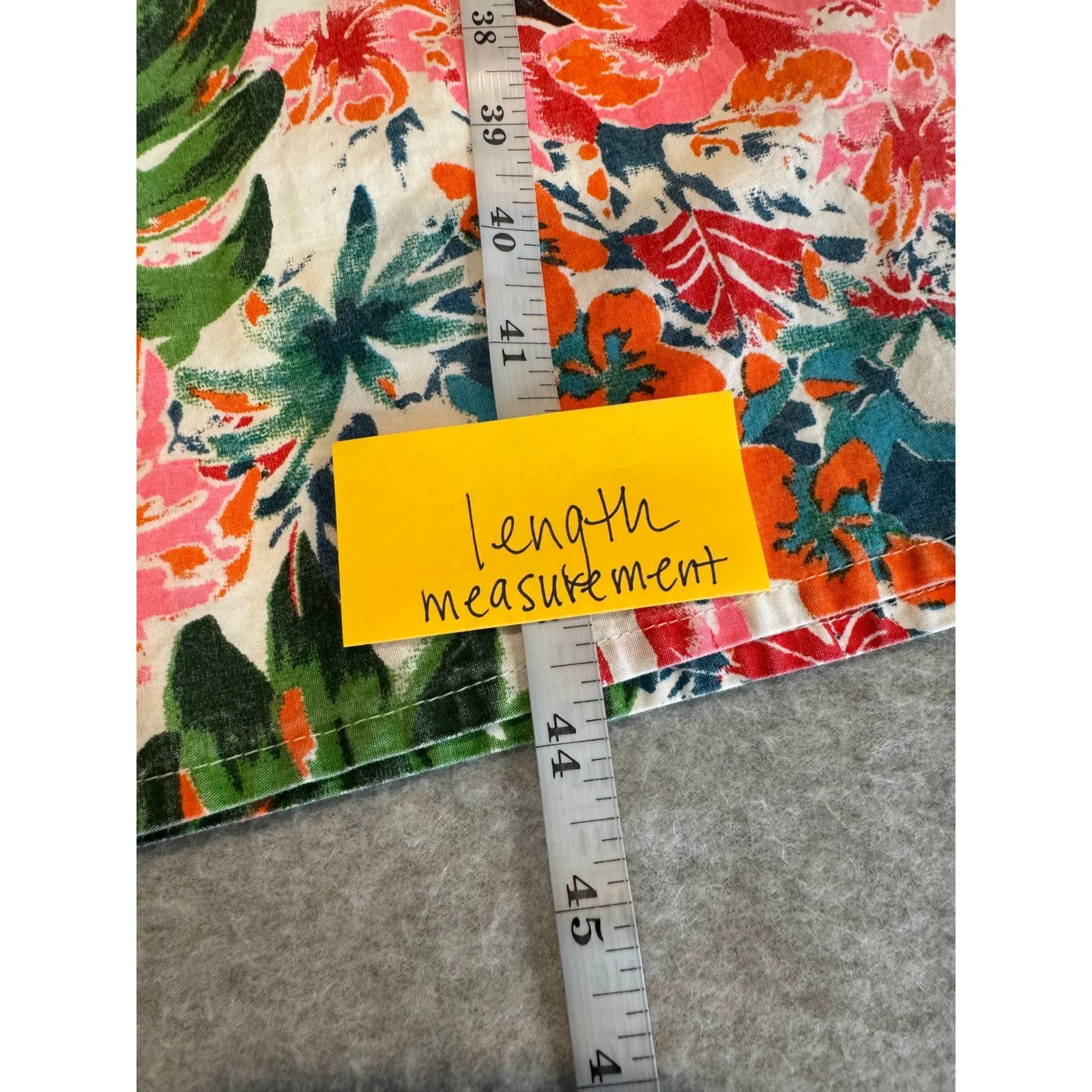 The Vermont Country Store Floral Kaftan Dress Womens Small 100% Cotton Pockets White - Image 11