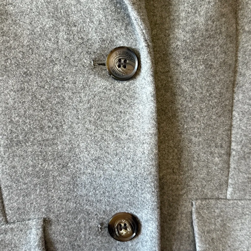 Laundry by Shelli Segal Women’s Single-Breasted Walker Coat, Heather Grey, Small - Image 6