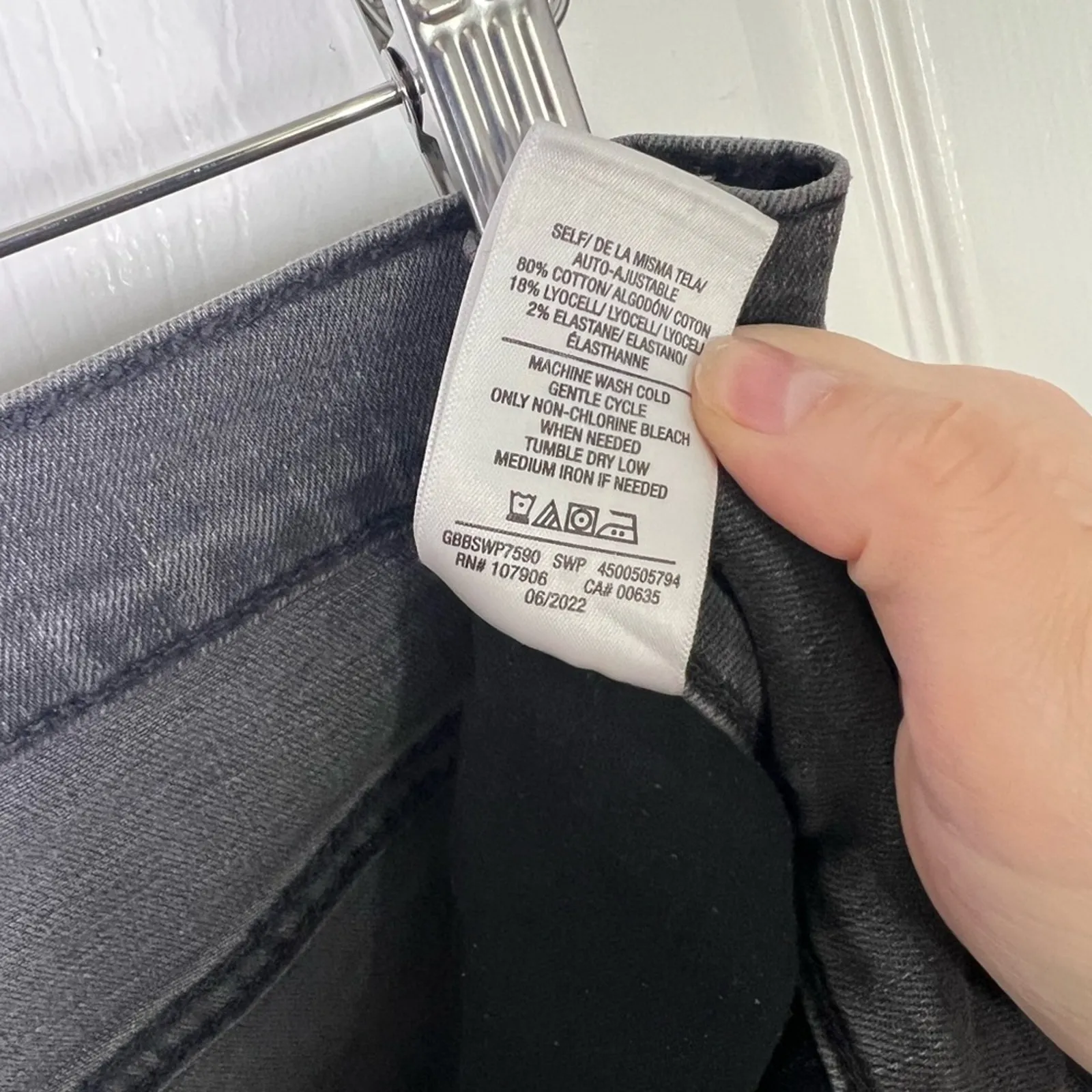 Hudson Womens NEW Kass High Rise Distressed Straight Ankle Jeans Washed Black 29 - Image 10