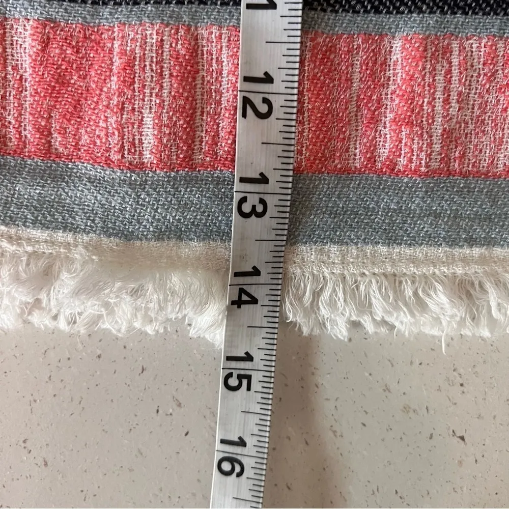 ABBELINE textured canvas striped skirt size small - Image 10