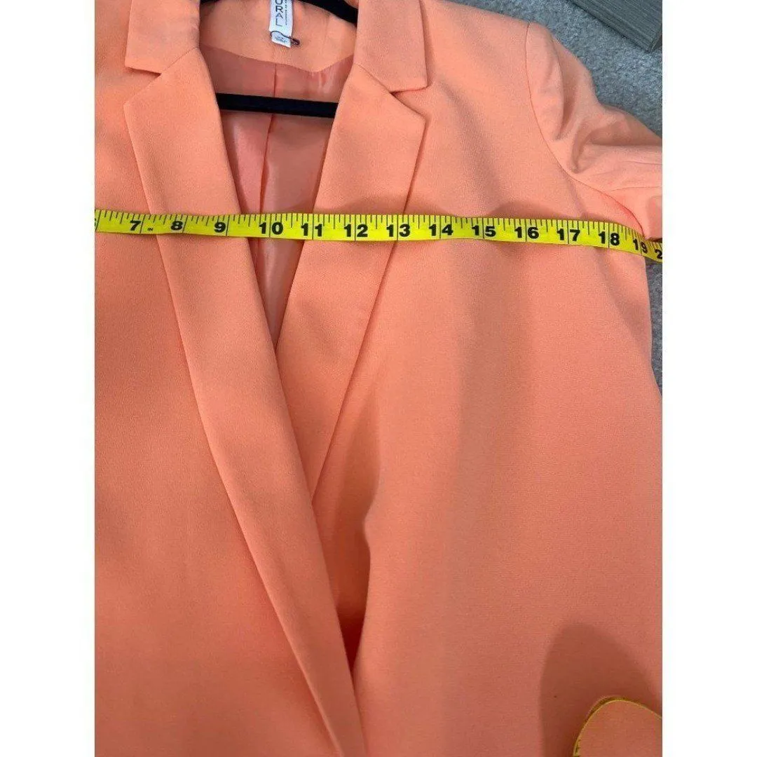 Mural womens blazer XS orange double breasted casual business corporate office - Image 10
