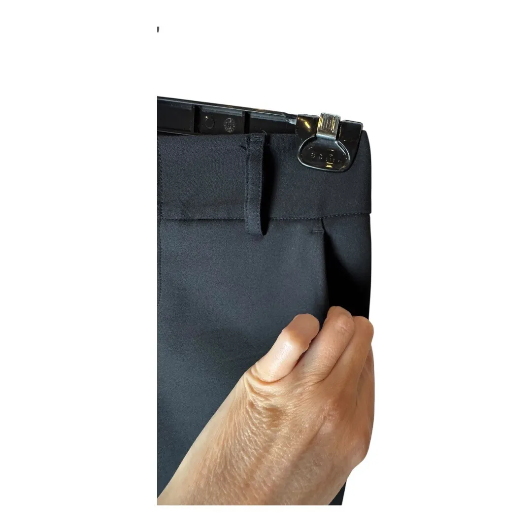 Alice + Olivia‎ Pants Women 2 Black Cropped Stacey Slim Trousers Preppy Career - Image 6