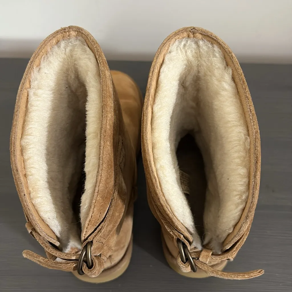 UGG Remora Chestnut Buckle Winter Boot Size 7 - Image 6