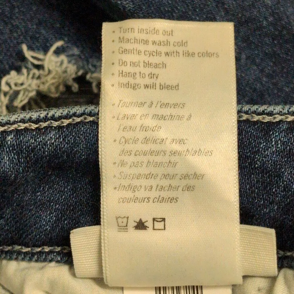 NWT PAIGE Stella High Rise Straight Leg Jeans Soleil Destructed Size 27 - Image 10