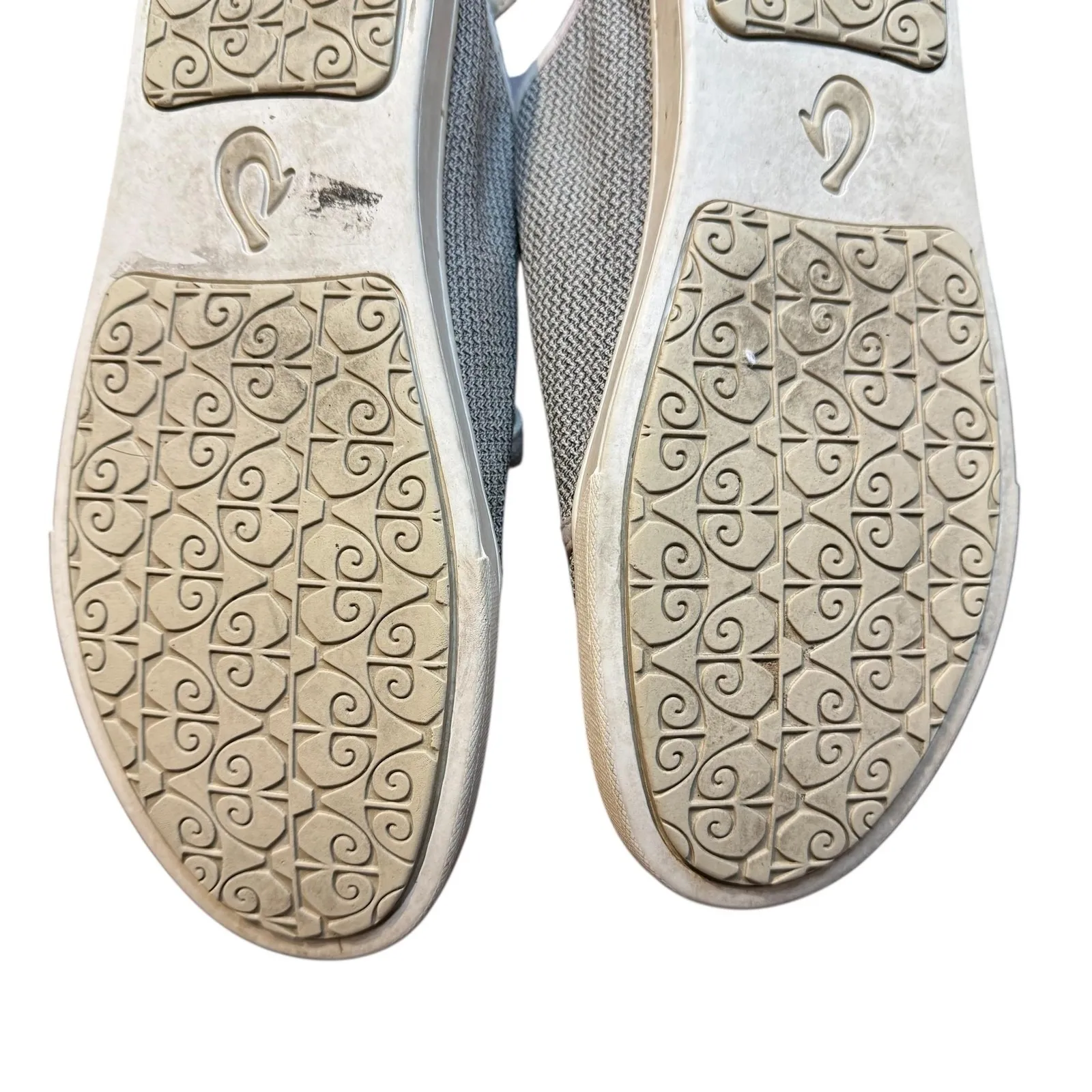 OluKai Pehuea Li Shoes‎ Womens Size 10 Gray White Knit Lace Up Casual 20379 - Image 10