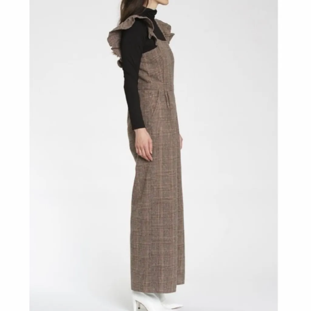 Anthropologie Dra plaid jumpsuit size M - Image 2