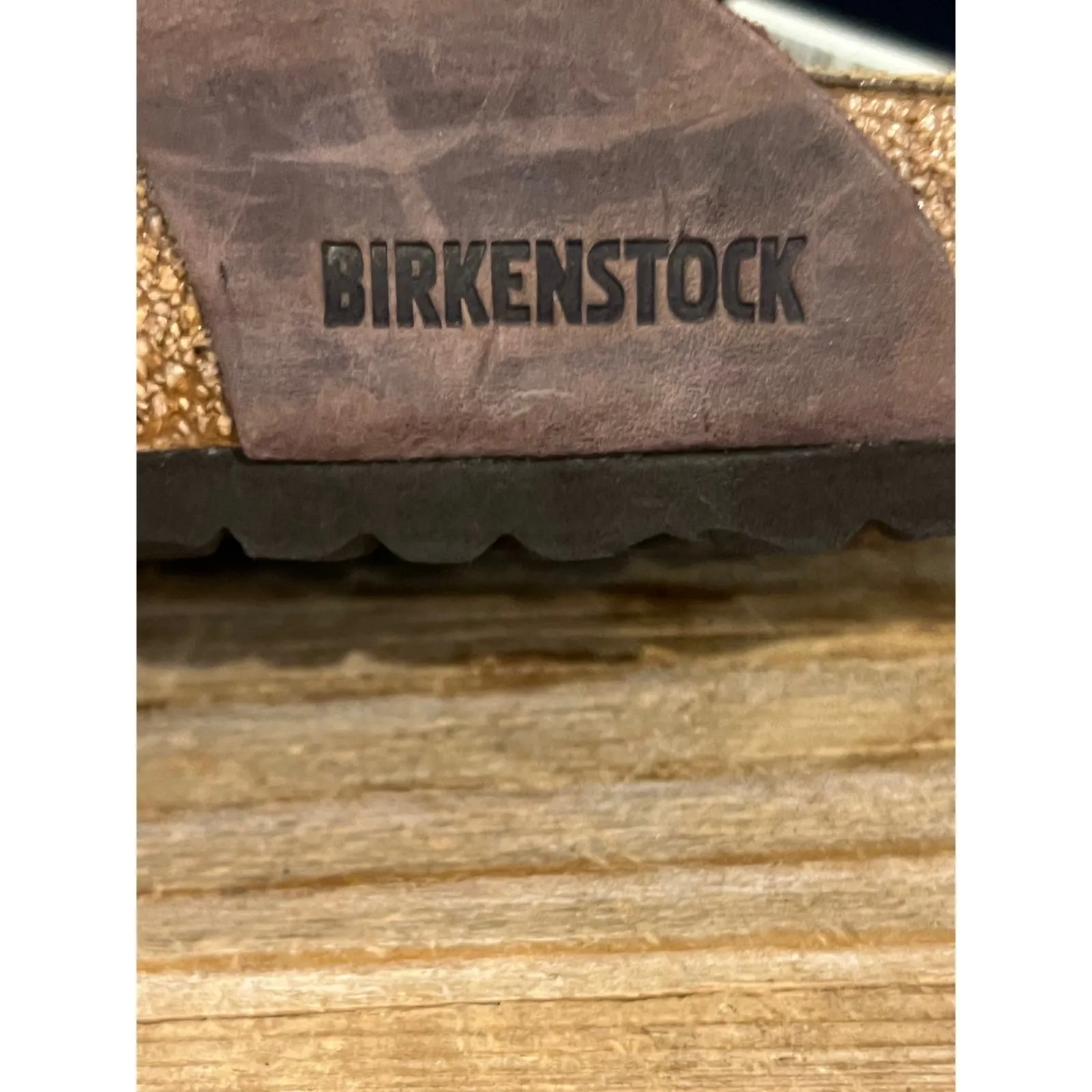 Birkenstock Gizeh Braided Leather Thong Cork Sandals Brown Women's Size 39/8/8.5 - Image 8