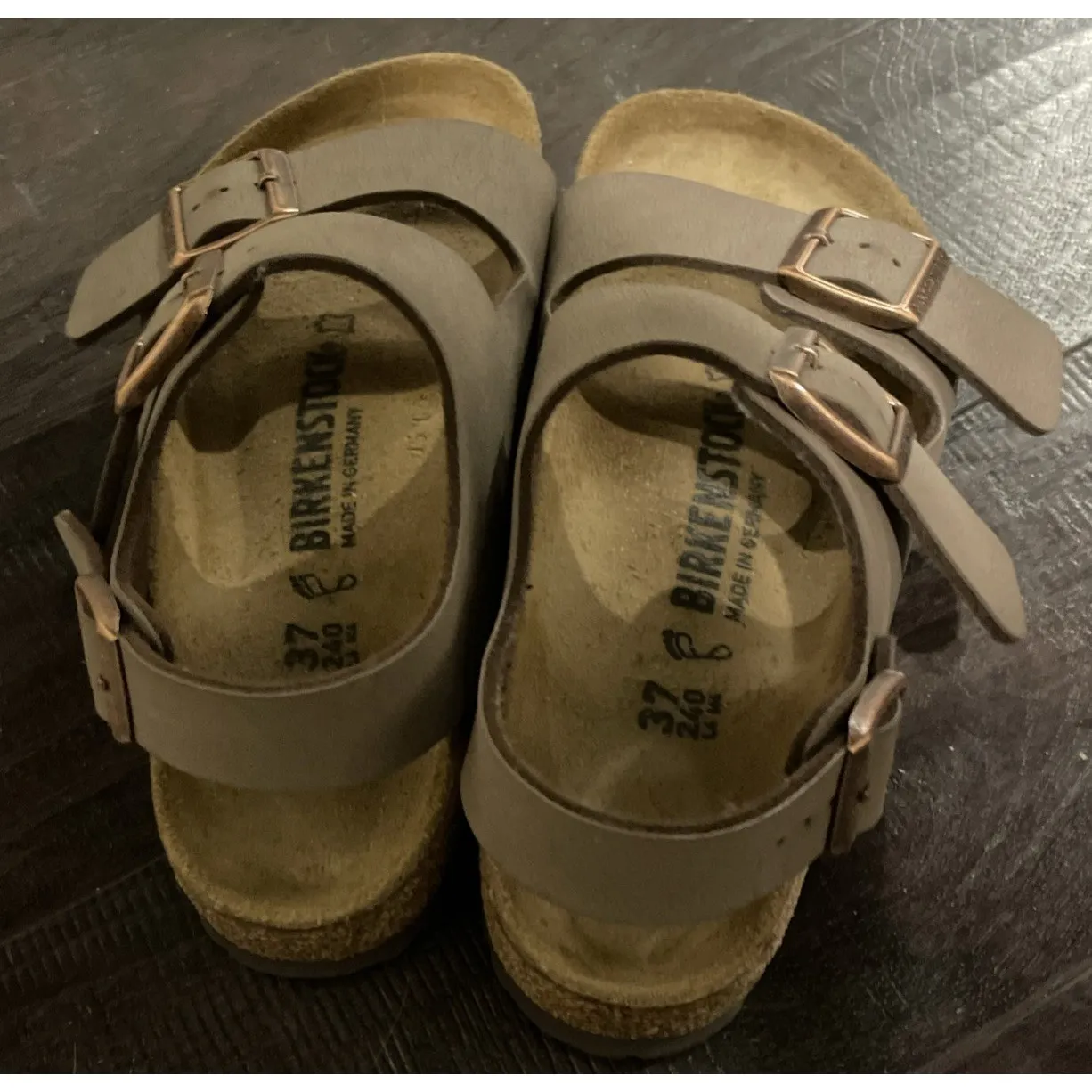 Birkenstock Milano Womens 37‎ US 6 Mocca Classic Outdoor Strappy Sandals NEW - Image 3