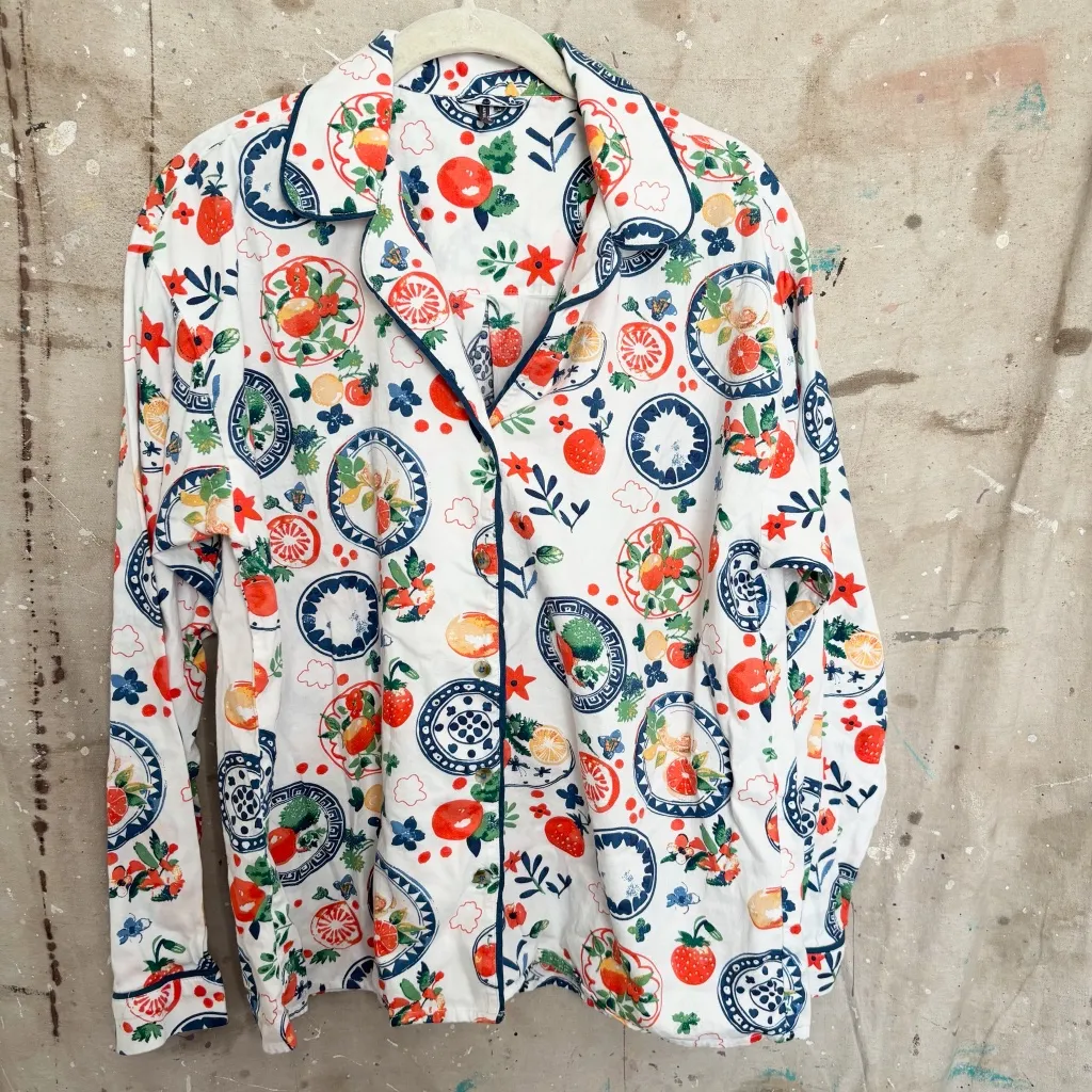 Anthropologie LyreBird Cloud Flannel Pajama Set - Image 5