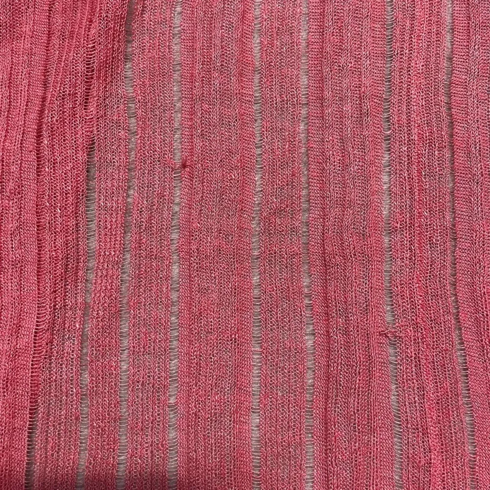 Eileen Fisher XL 95 percent linen rest silk salmon pink  cardigan delicate - Image 10