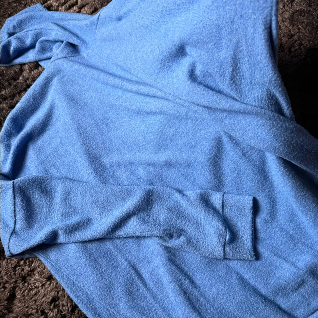Blue Women's Hoodie Sweater Size L - Image 6
