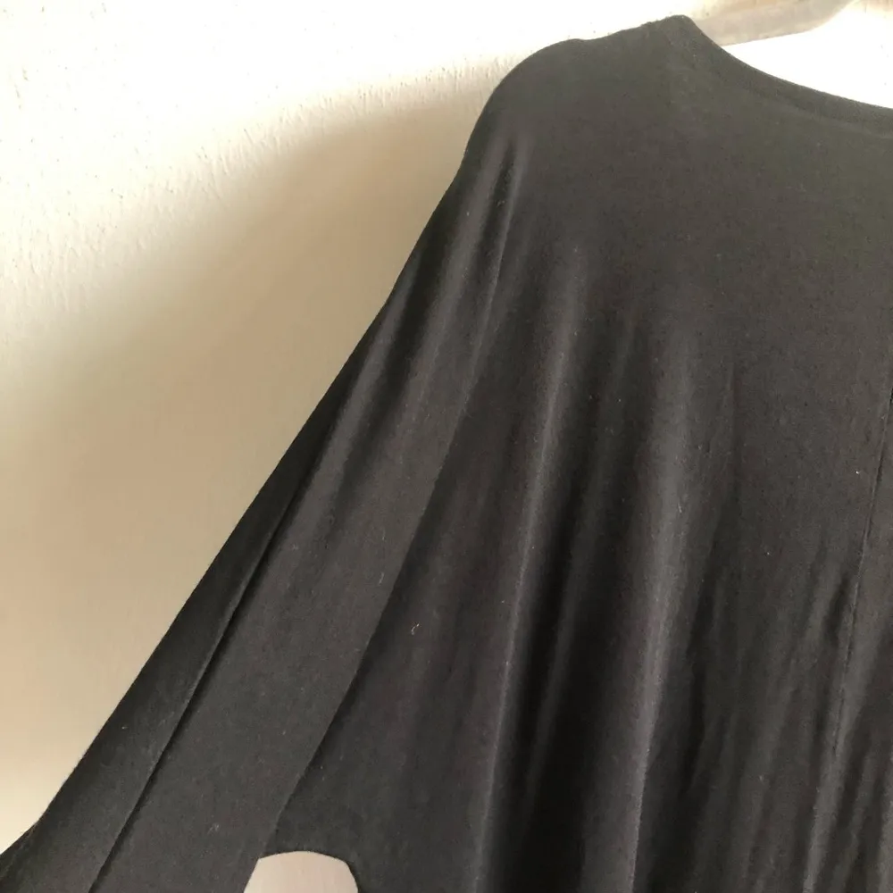 Eileen Fisher Tunic Black Rounded Neckline Half Sleeve Top Sz L GUC - Image 11