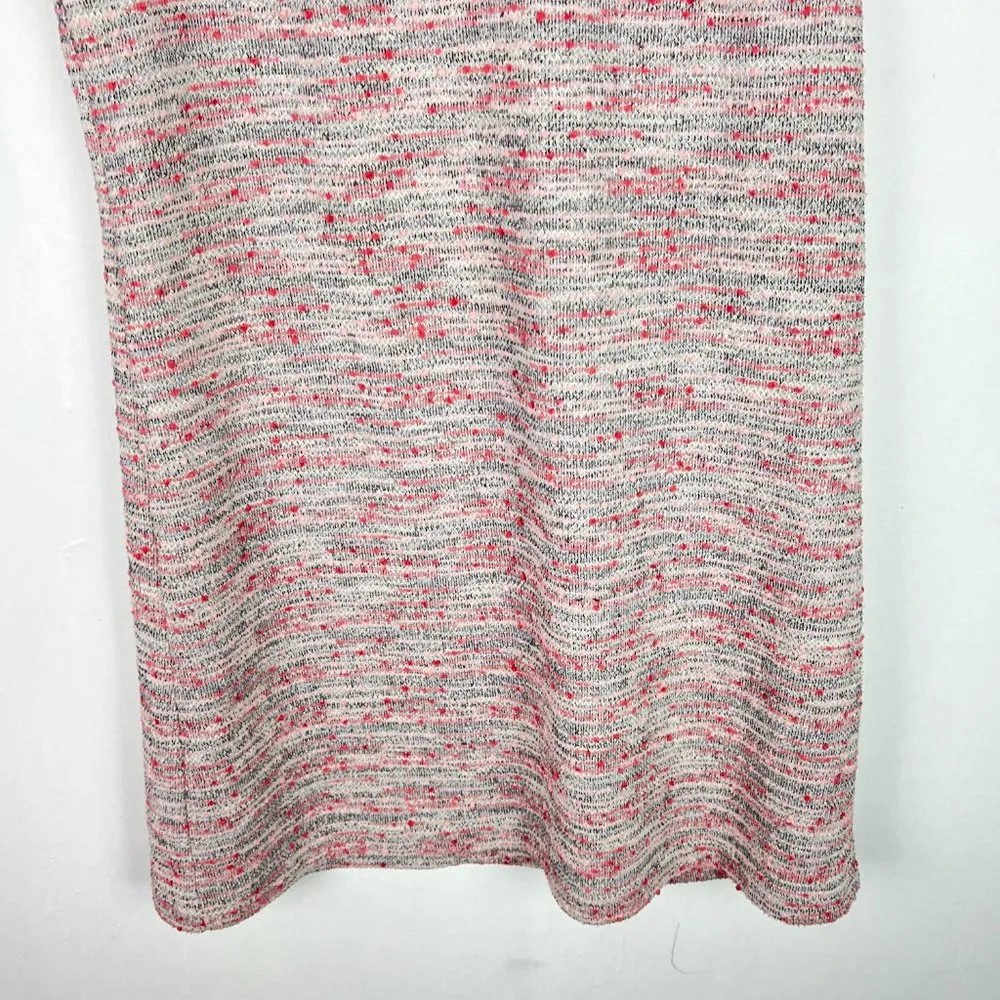 LOFT Boucle Flutter Sleeve Shift Dress Mini Size 8 EUC T2488 - Image 4