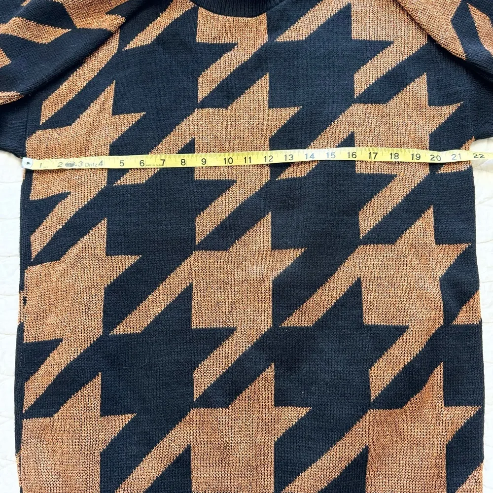 Dana Scott VTG Oversize Grandma Copper Black Deadstock Sweater USA MADE NWT M Size M - Image 8