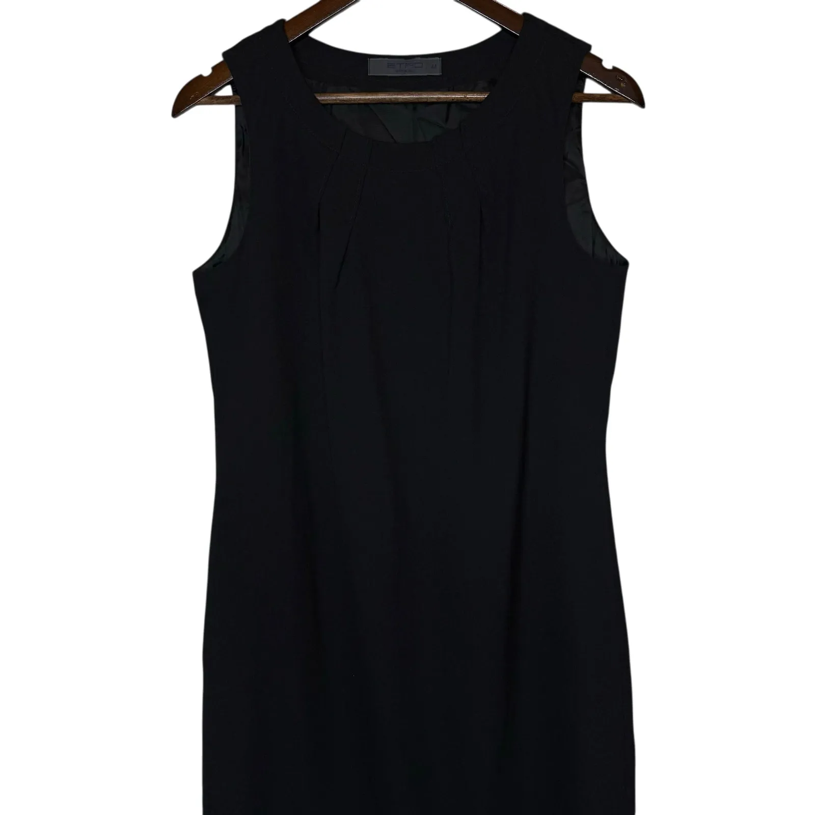 Etro Wool Silk‎ Shift Dress Black Size M - Image 2