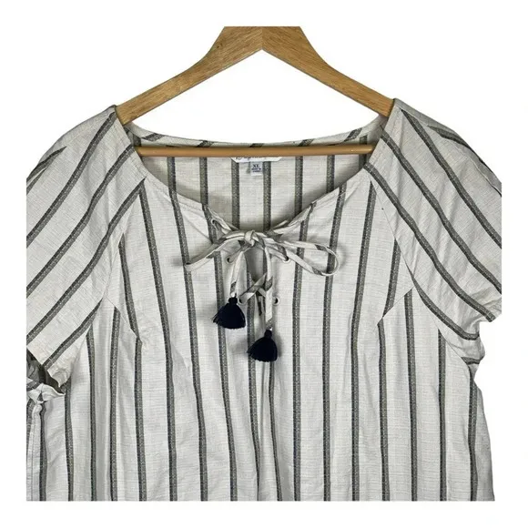 Southern Tide McKenna Seagrass Striped Shift Dress Tassels‎ Women Size XL - Image 5