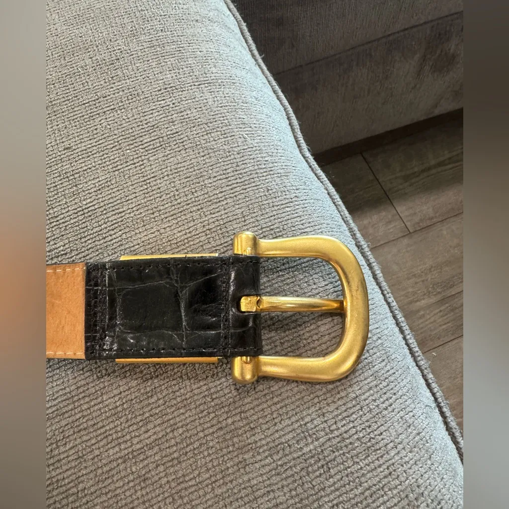 Streets Ahead Black and Gold Horse Belt - Image 6