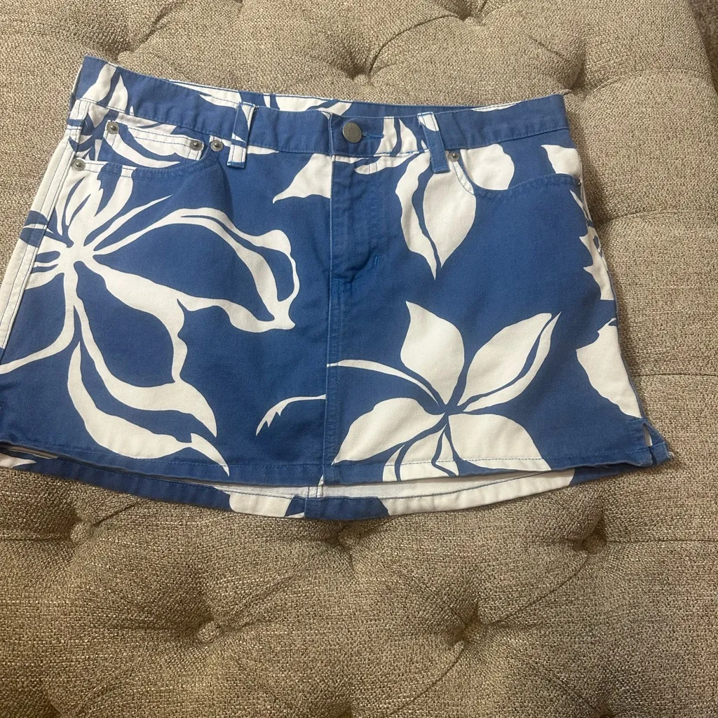 Y2K‎ Abercrombie & Fitch Tropical Floral Mini Skirt - Image 2