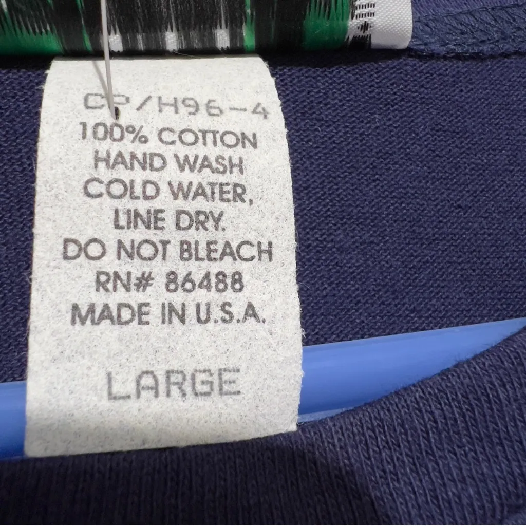 Basil Beaded Star Ladies Cotton Navy Size Large T Shirt : Box Y: Blue - Image 6