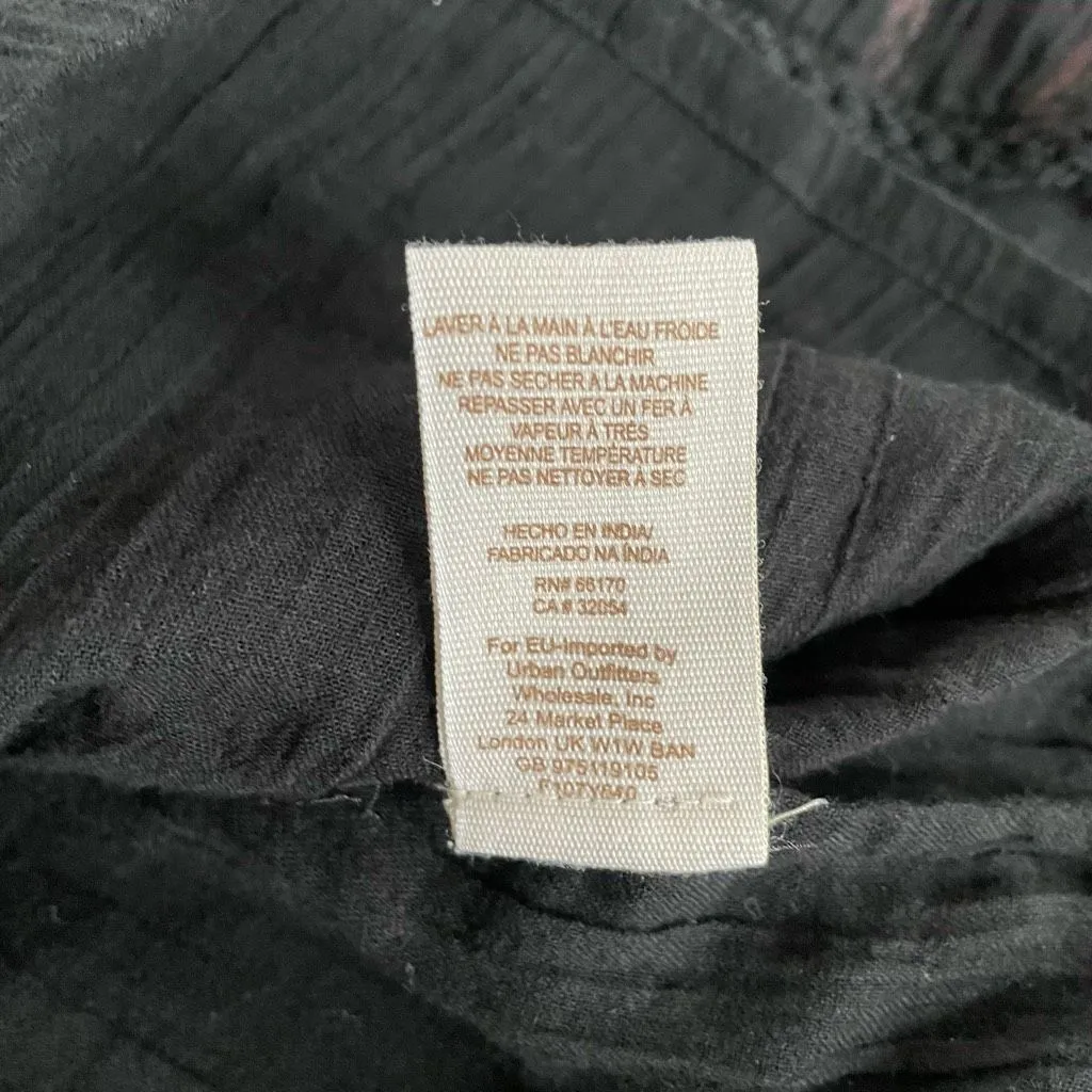 Free People Aztec Embroidered Beaded Swing Dress Open Back $168 2 - Image 14