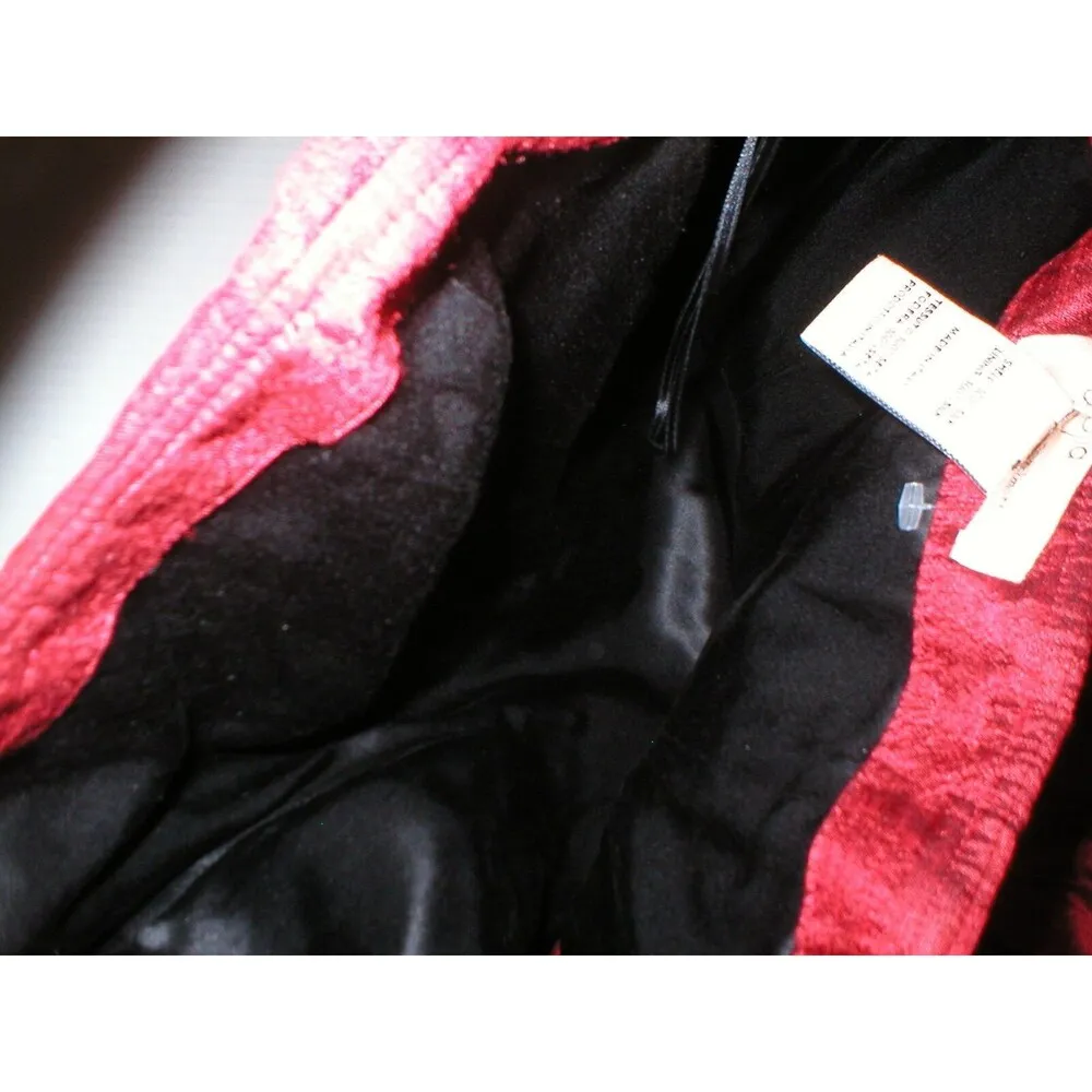 New Womens NWT Italy Eco Silk Red Dress XS S Designer Giulia Rien a Mettre Party - Image 5